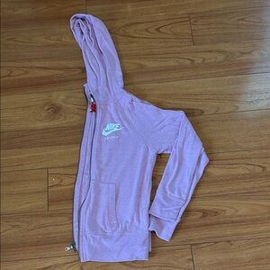 Nike Light Pink Zip-Up Hoodie